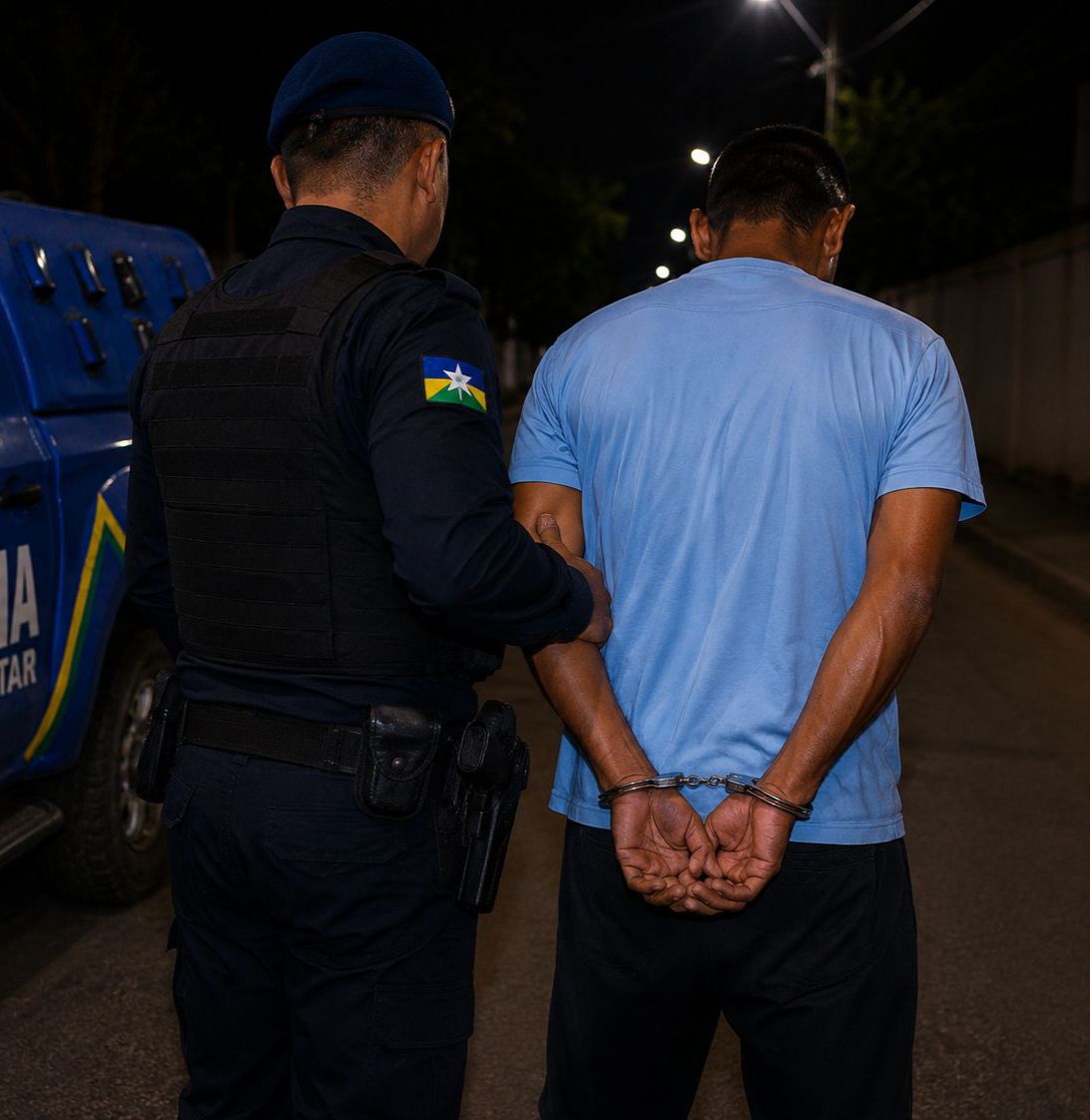 PMRO Captura Suspeito por Descumprir Medida Protetiva e Invadir Domicílio em Guajará-Mirim