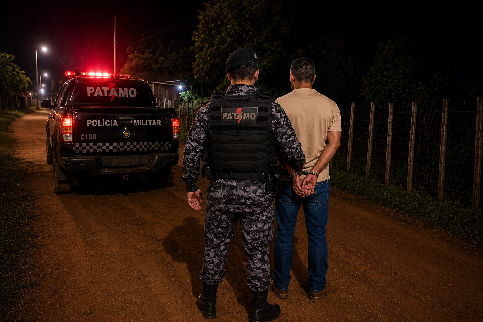 PMRO DETÉM HOMEM ACUSADO DE AMEAÇAR MORADORES NA ÁREA RURAL DE GUAJARÁ-MIRIM