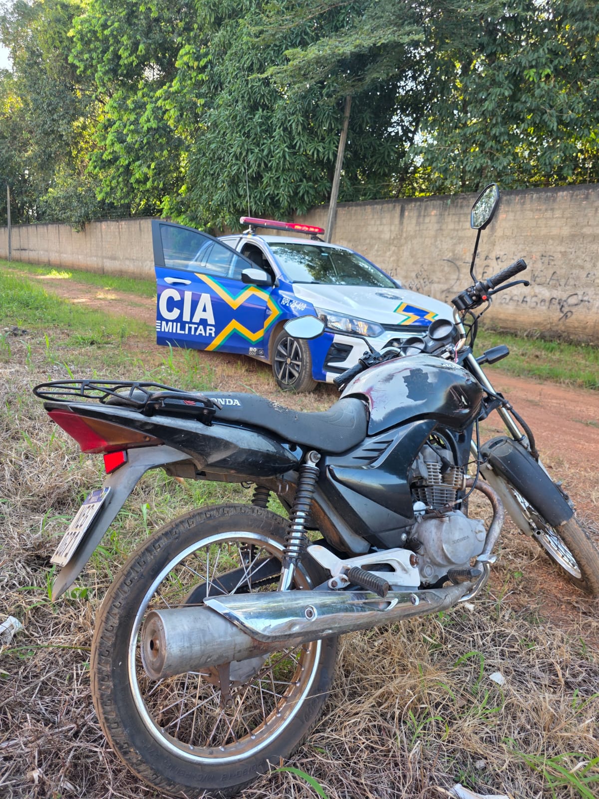 Polícia Militar recupera motocicleta com registro de furto em Porto Velho