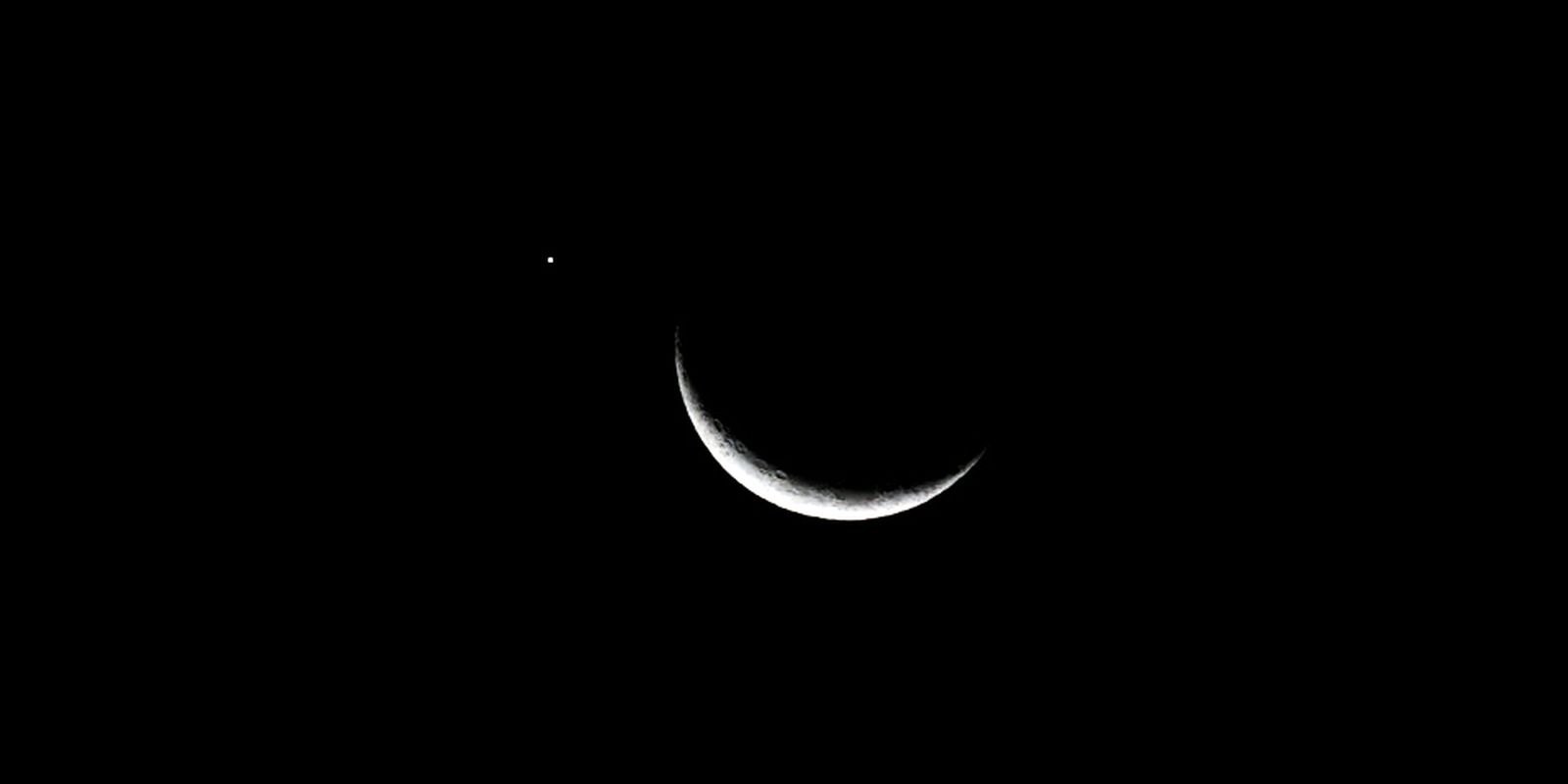 Fenômeno de planetas alinhados com a Lua pode ser observado a olho nu 