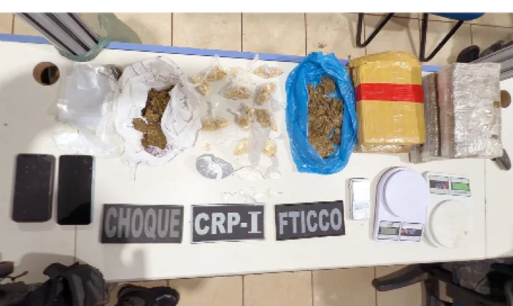 BPCHOQUE apreende drogas e prende dois suspeitos durante ação no bairro Três Marias em Porto Velho