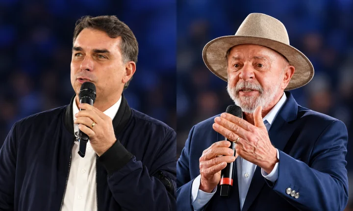 Flávio Bolsonaro lidera com 52% dos votos válidos, Lula tem 48%